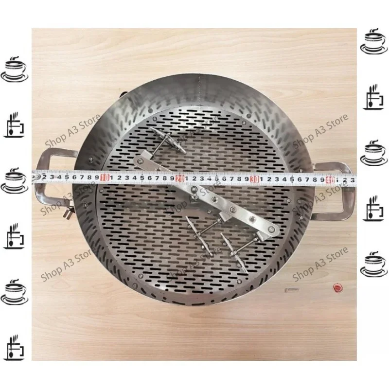 2.5kg Coffee Roaster Cooling Tray, Large Airflow Bean Cooler with Stirring Module and Chaff Collector Home Commercial