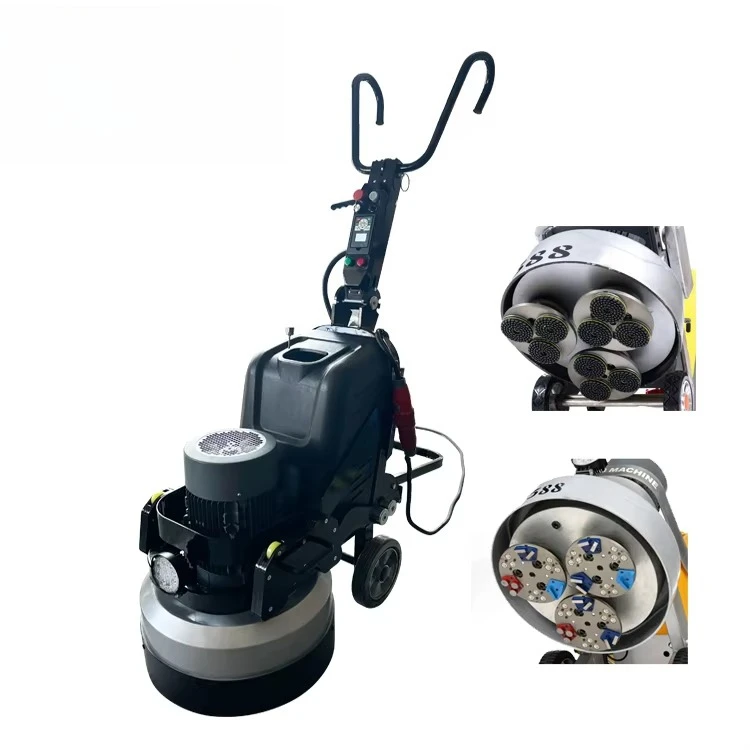 Wet Dry Use Planetary Floor Grinder Concrete Grinder Cement Polisher Dust Vacuum