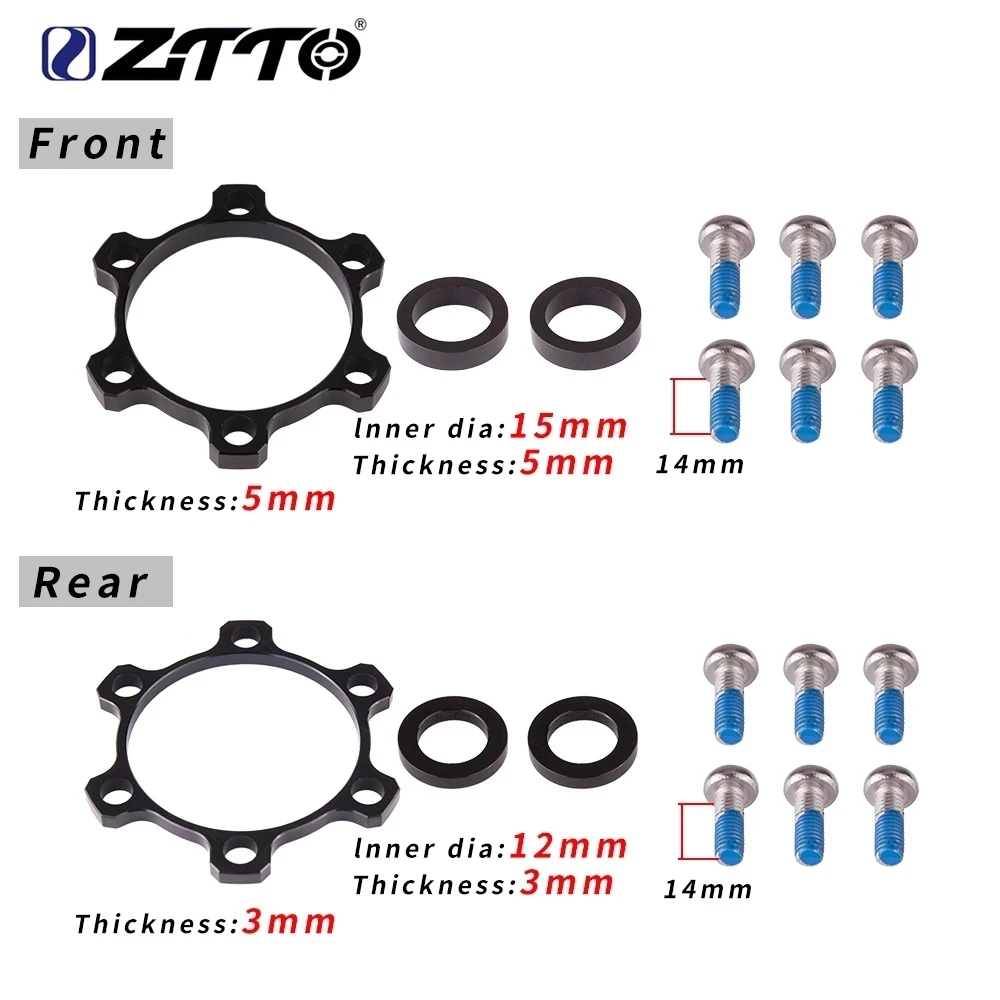 ZTTO Bicycle Boost Hub Adapter Change 12x142 to 148 15x100 to 110 110 148 Bike Hub Spacer Washer 6 Bolt standard Thru Axle 15mm