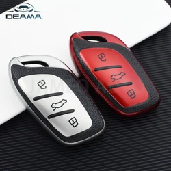 Leather Key Cover Remote Car Key Case For MG 4 2023 Mg4 Ev for MG HS GT ZS EV ZX MG5 MG6 Roewe RX3 RX5 RX8 ERX5 I6 I5