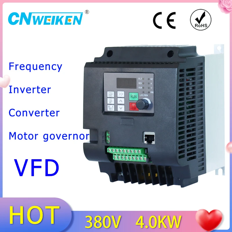 

New arrival 4KW/5.5KW/7.5KW 380v 3p Input and output vector control variable frequency drive inverter vfd factory direct selling