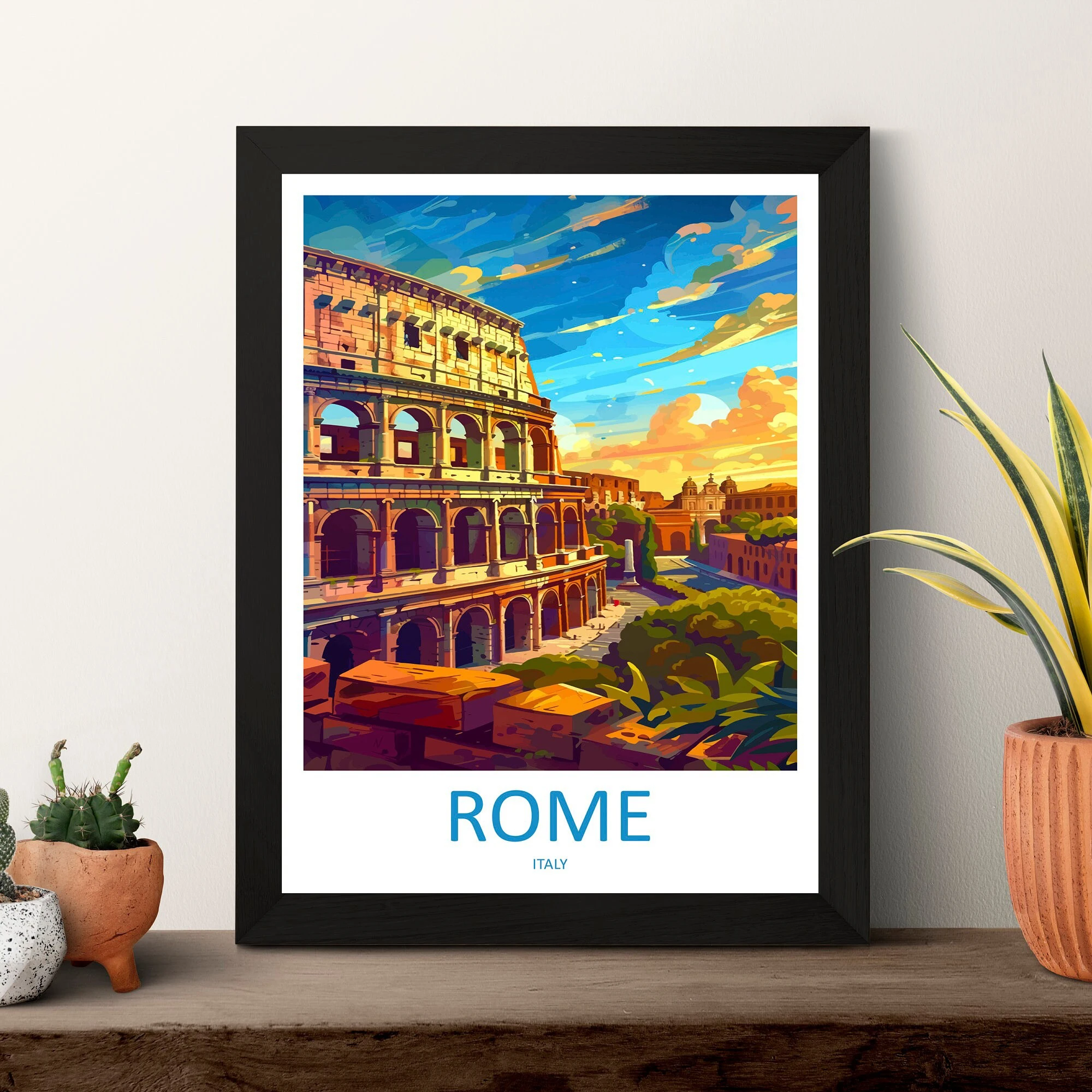 

Rome Travel Print Wall Art Rome Wall Hanging Home Decor Vintage Rome Lover Gift Italy Canvas Print Art Poster New Home Gift