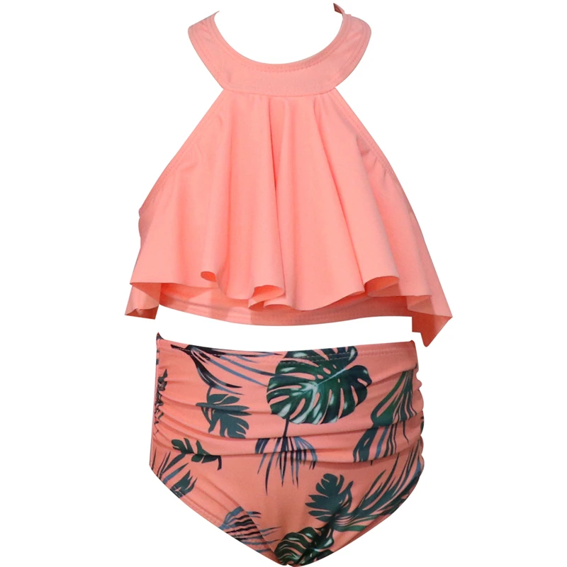 Family Matching Swimsuit Baby Girls Swimwear Women Swimsuit Kids Beachwear Outfits, If You Need 2pcs, Please Order 2pcs