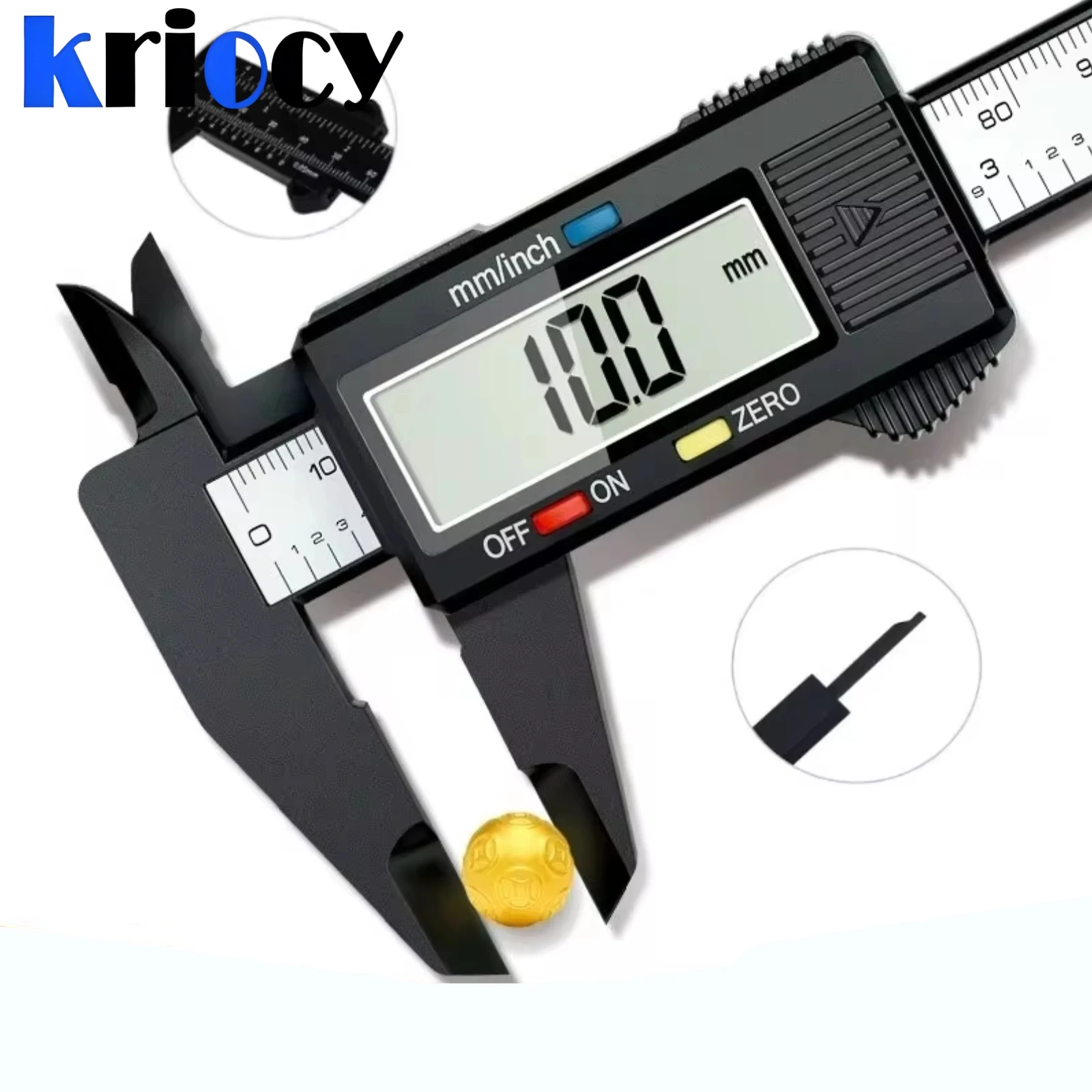 100 150mm Calibro a corsoio in plastica Display digitale Calibro Mini gioco di testo Calibro Studente Vernier Righello da 0 a 150mm Strumento di misurazione