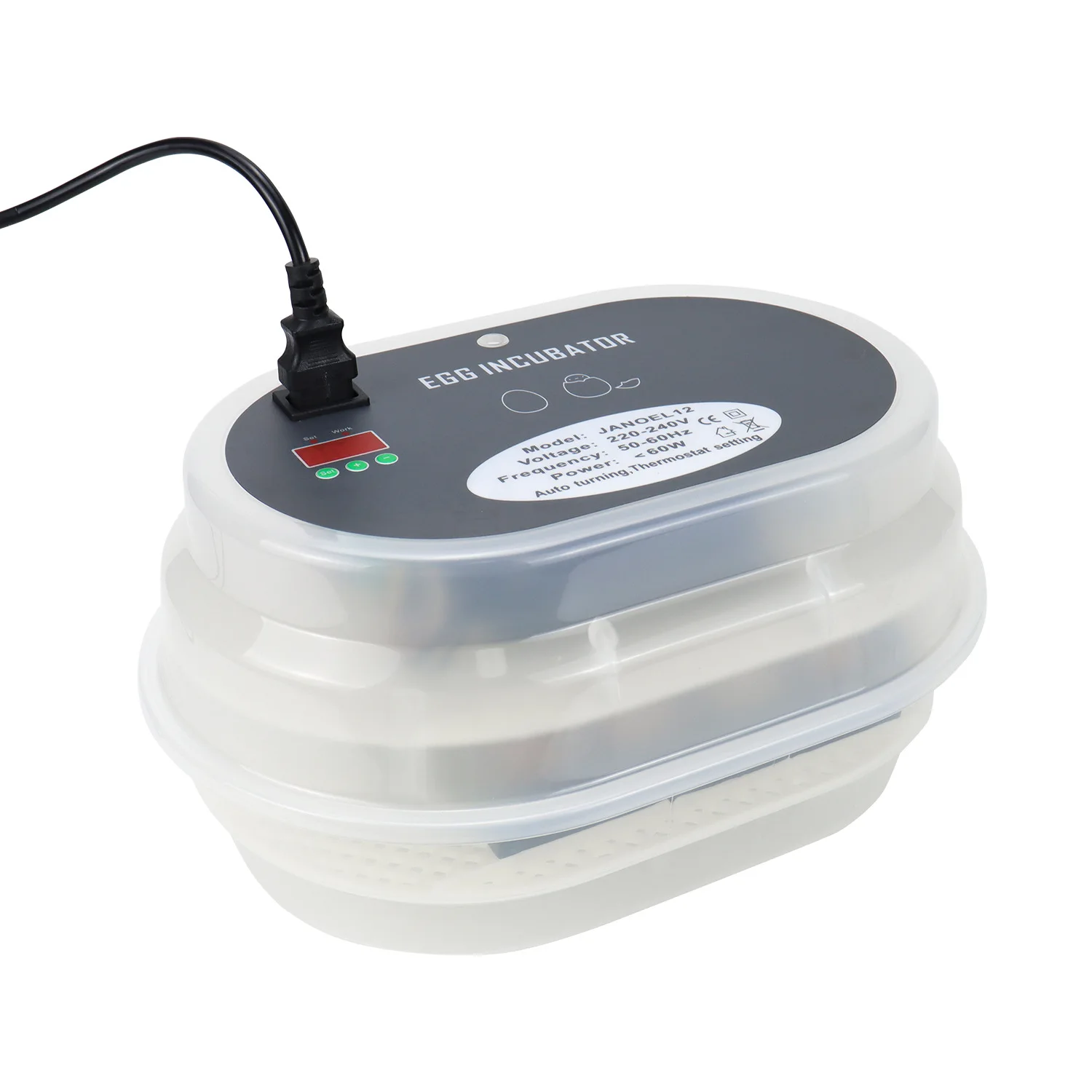 

Mini Automatic Digital Egg Incubator JN12, Hatcher, Brooder, Setter farm egg incubator 9eggs incubator