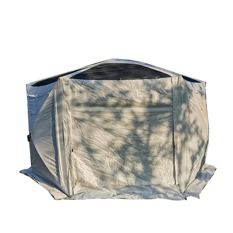 Imagem -02 - Hexagonal Tent Car Outdoor Automática 810 Pessoa Família Camping Anti Mosquito Mesh Beach Shelter Caminhadas Teamtent Auto-condução