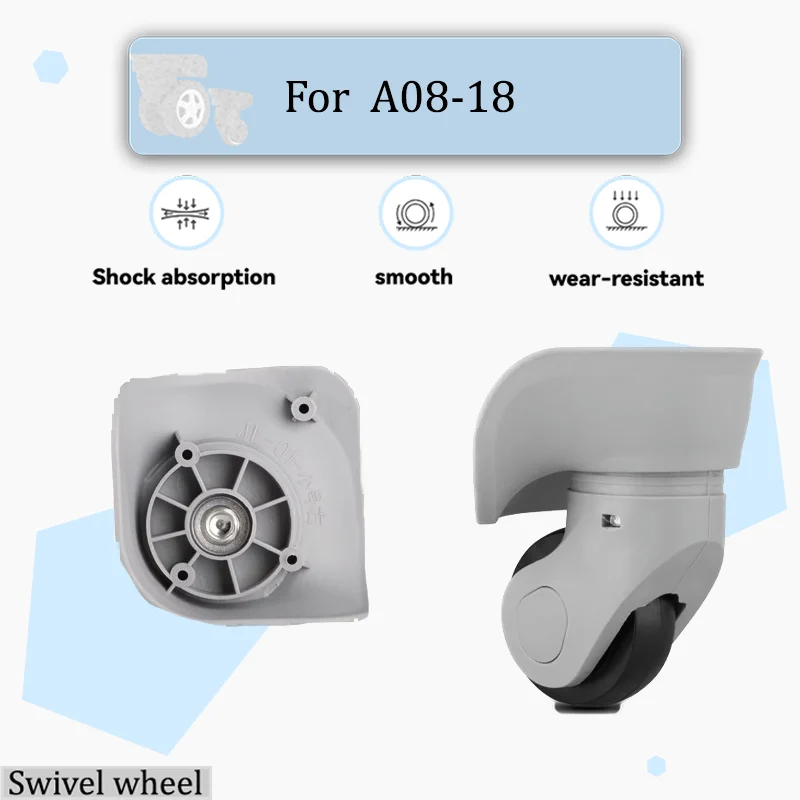 

For A08-18 Model High-impact Luggage Wheel Sets - Replacement Castors Feature Reinforced Construction For Enhanced Durability.