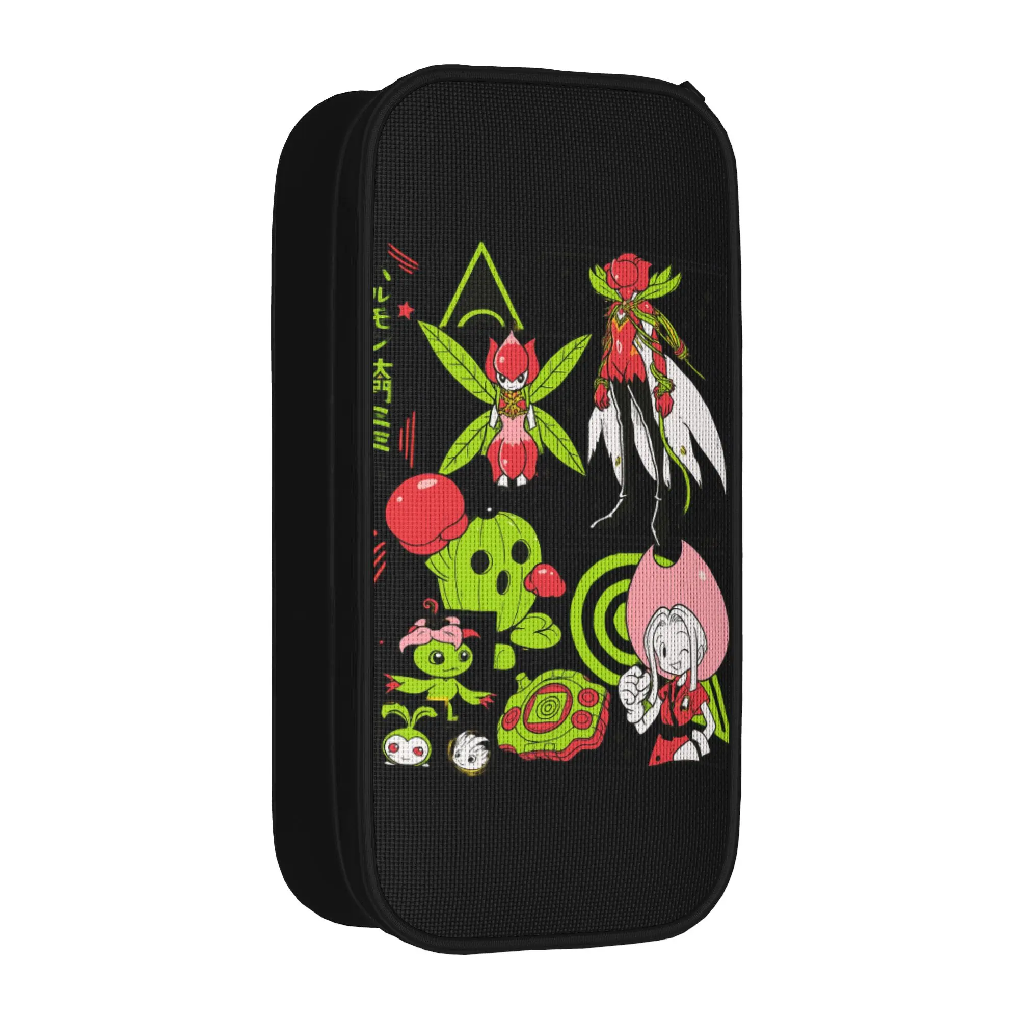 Estuches para lápices Veemon Digimon Adventure Guilmon Omnimon, estuche para lápices, caja para lápices para niñas y niños, bolsa para estudiantes, papelería escolar con cremallera