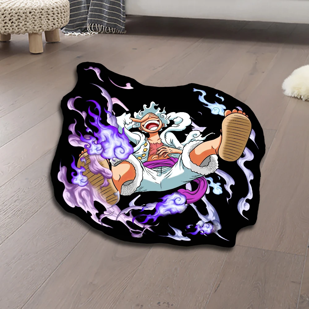

Area Rugs Animes One Piece Nika Luffy Gear 5 Accessories Customize Cartoon Rug Figure Printed Handmade Carpet for Home Decor