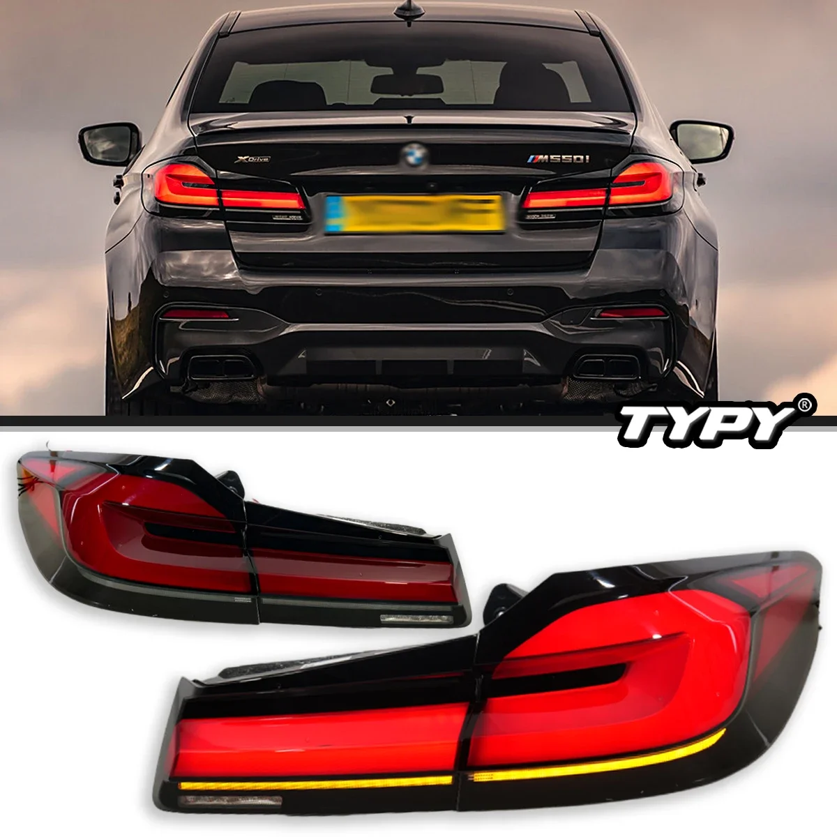 Car Lights For BMW 5 Series G30 G38 Tailight 2018-2020 LED Projetor Tail Lamp Daytime Running Light Automotive Accessories