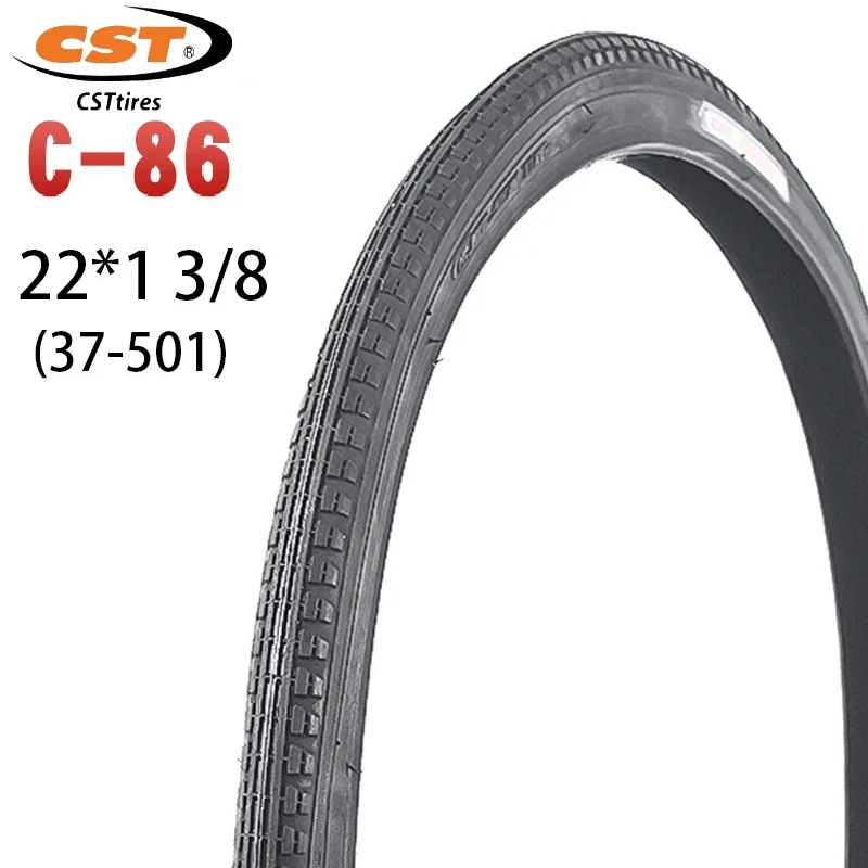 22-дюймовые велосипедные шины CST C-86 22X1 3/8 37-501, сверхлегкая износостойкость, дорожная велосипедная шина для беговых лыж