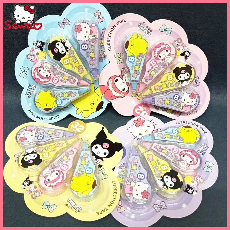 sanrio ola kitty fita corretiva kuromi hellokitty minha melodia papelaria kawaii promocional material de escritorio escolar presente atacado novo 2023 01