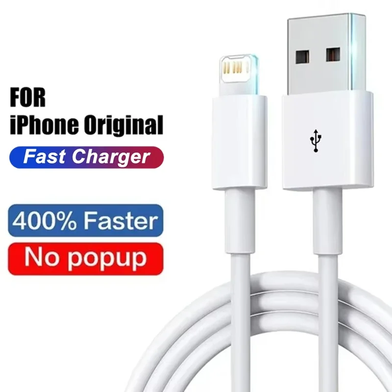 35W PD Original Fast Charging USB Cable for iPhone 14 8 7 Plus 13 12 11 Pro XS Max XR X USB C Rapid Charger Cable 1m 1.5m 2m