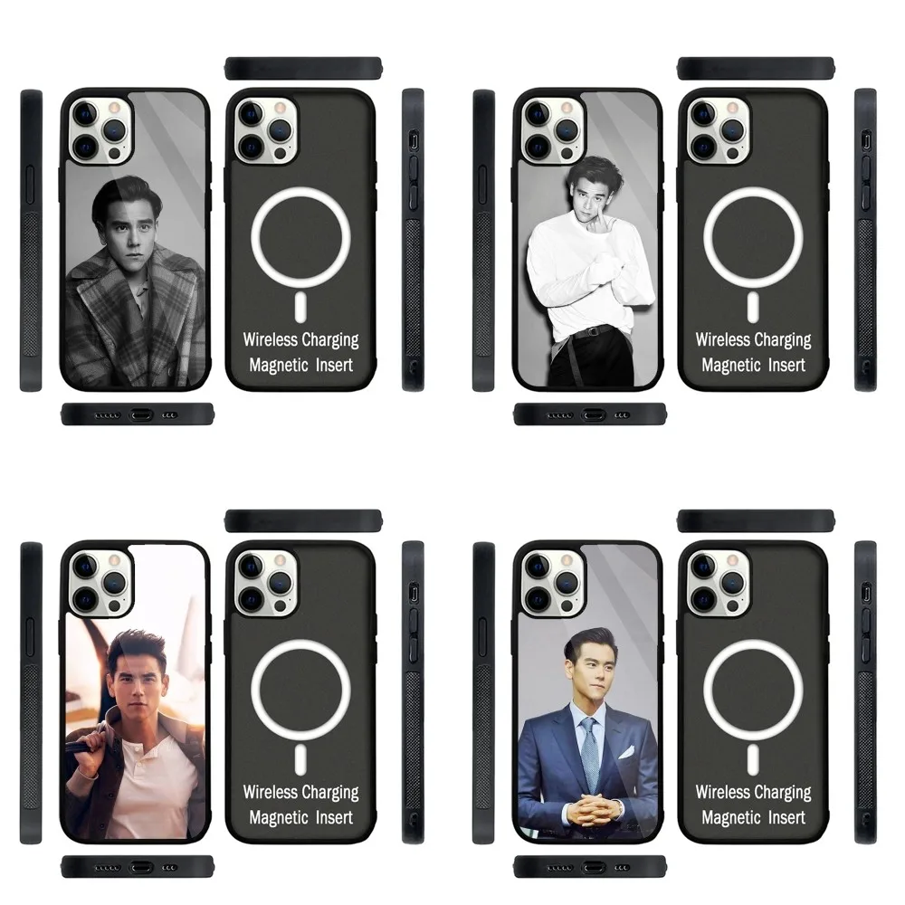 Eddie Peng Actors Phone Case Strong Magnetic For IPhone 15,14,13,Pro,Max,Plus,11,12,Mini For Magsafe Wireless Charging