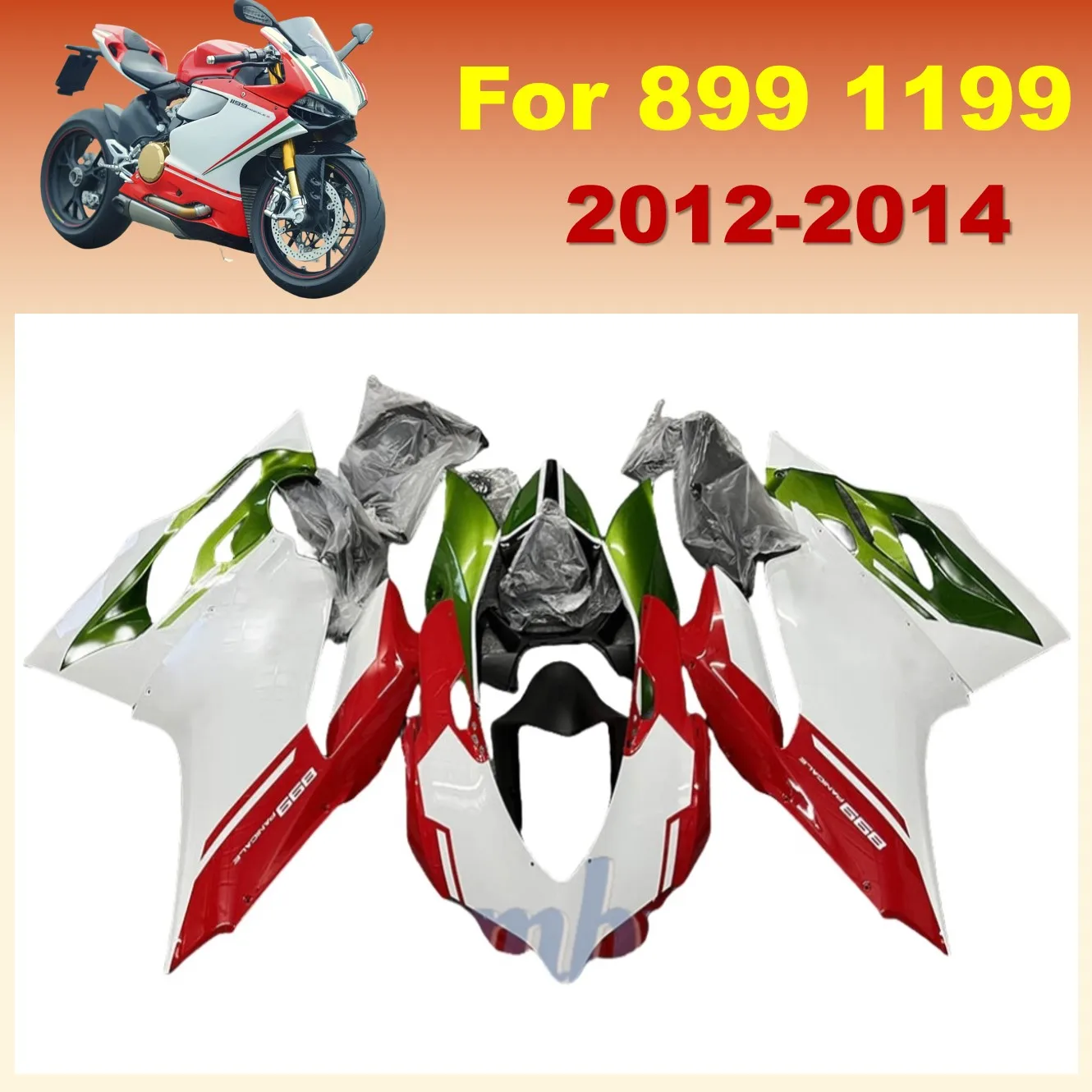 

ABS Plastic Injection Body Full Bodykits Cowling For DUCATI 899 1199 Panigale 2012 2013 2014 Motorcycle Fairing Kit
