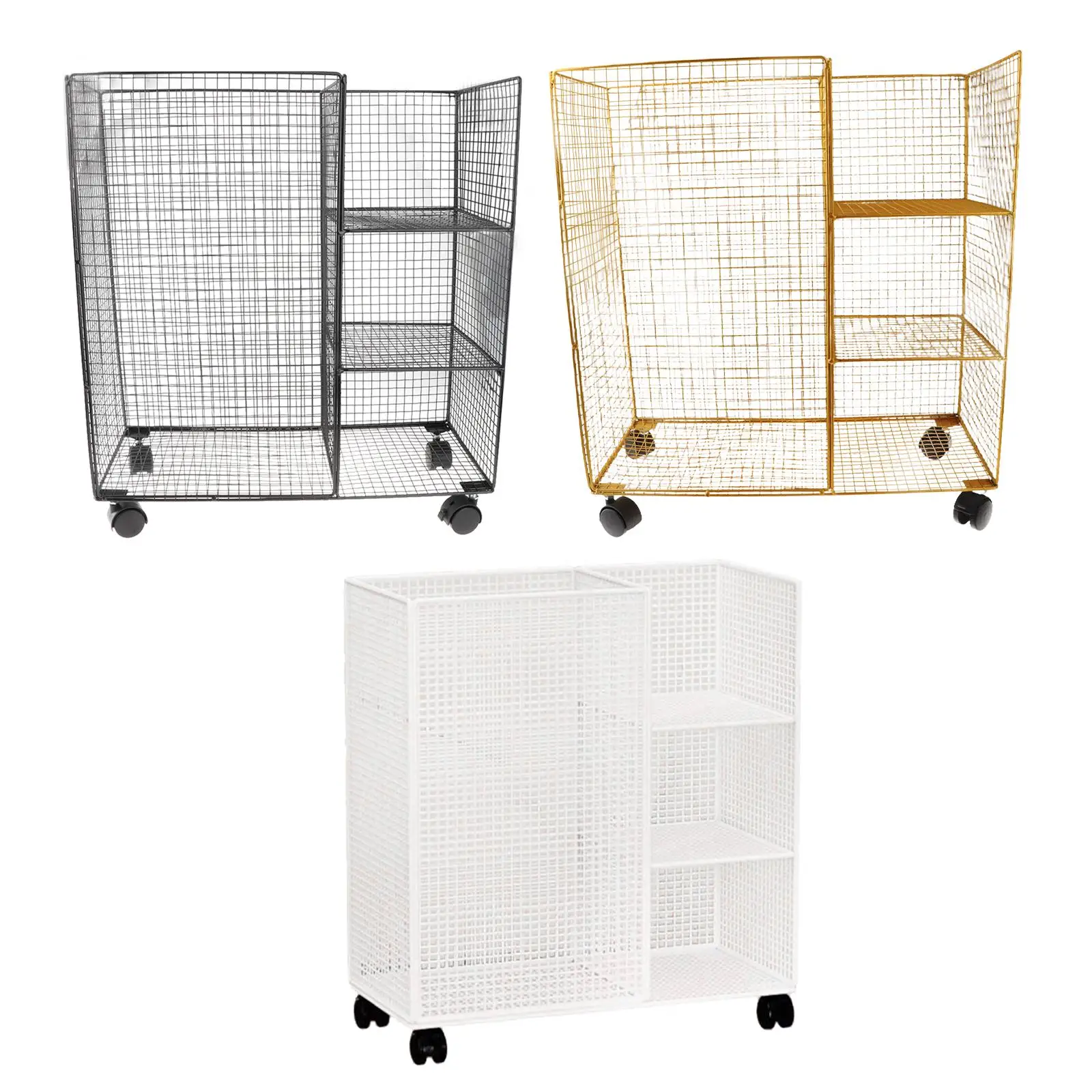 Indoor Outdoor Yoga Mat Storage Organizing Rack Multi Layer Utility Cart for Home Gym Workout Accessories