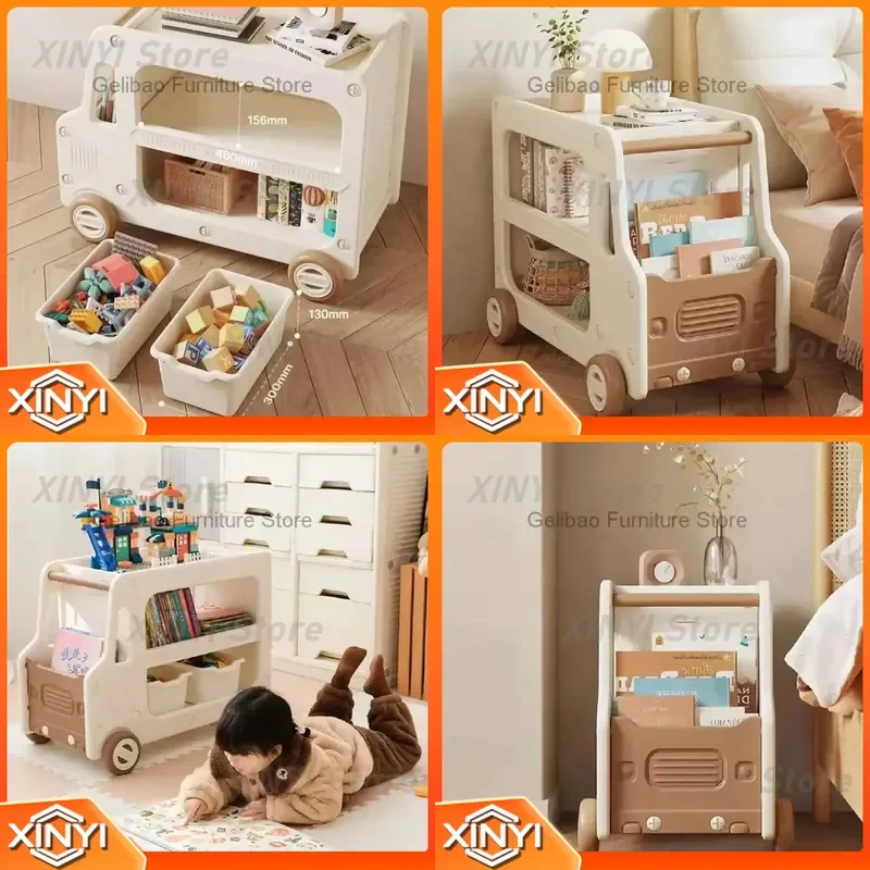 Montessori Bookshelf for Children Bookcase Shelves for Library Nursery Kids Accessories Kinder Regal Cabinets Shelf