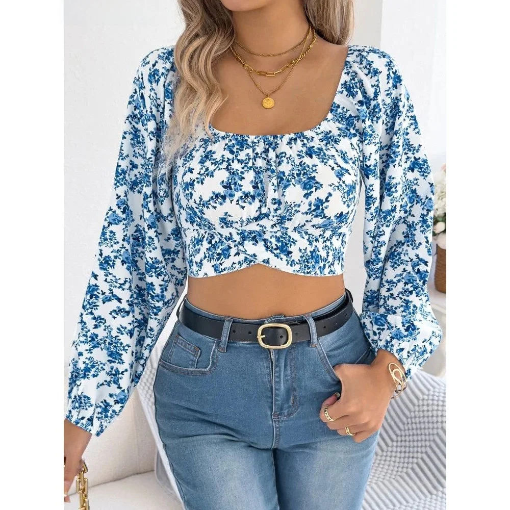 

VigoCasey Spring Square Ne Bal Tirt Casual Women's Faionable Top Spring Autumn Seasonal Release