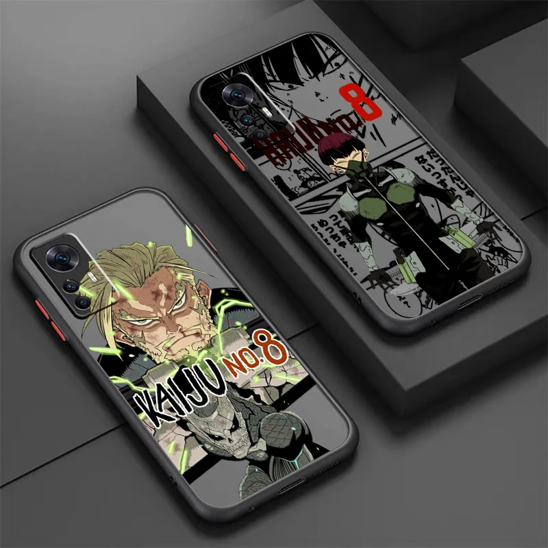 

Cool K-Kaiju No. 8 Anime Frosted Translucent For Xiaomi Mi 13 12 12T 11T 11 11i 10T 10 9T Pro Lite Ultra 5G TPU Phone Case