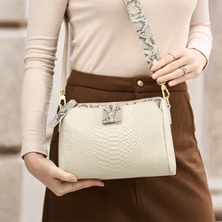 ZOOLER HOT Animal Pattern Genuine leather Women Crossbody Bag Handmade Single Shoulder Bag Fashion Girls Purses Rice New #yc323