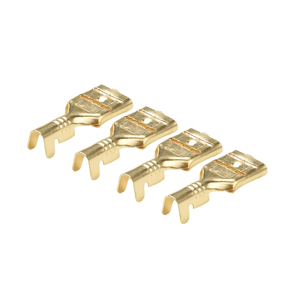 Trustworthy 200pcs Female Spade Insulated Wire Connectors Suitable for 6 3mm Terminals Provides Reliable and Strong Connections