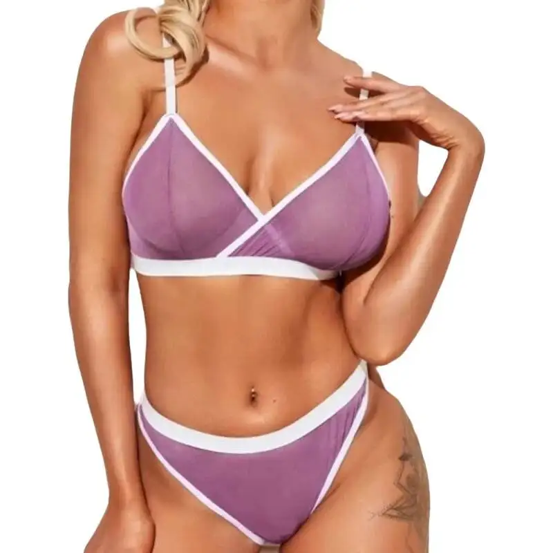 New Sexy Bikini Sets Sexy Three-Point Style Women's Pure Sexy Bikini For Summer Casual Vaction Style Slightly Elastic 5LNI