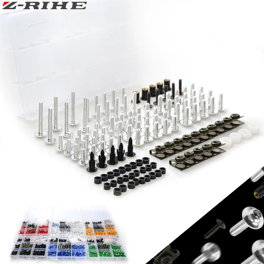 

5mm/6mm Aluminium CNC Universal Motorcycle Fairing Bolts Nuts Fastener Clips Screws For Suzuki For Honda For Yamaha For BMW