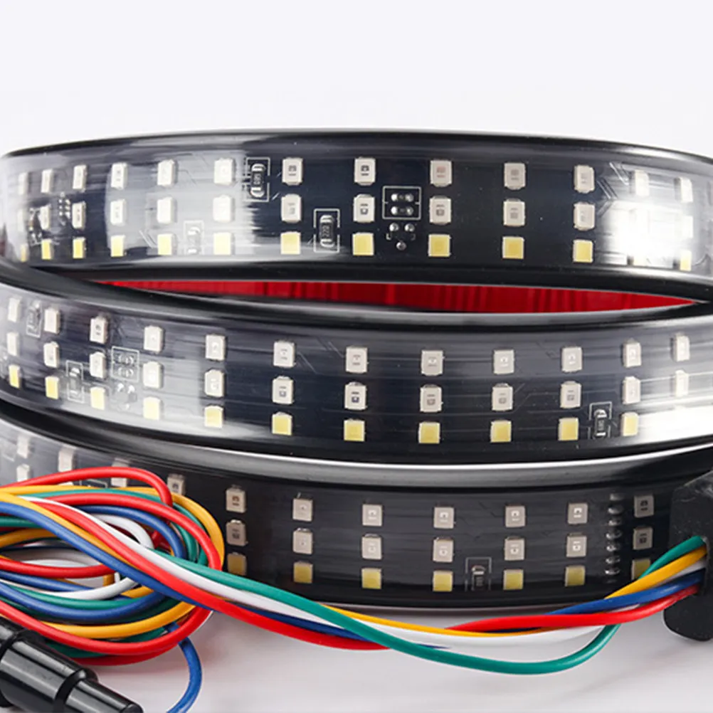 1.5m Silicone Tricolor Streamer Soft LED Strip Energy Saving Waterproof Flexible Car Daytime Running Light Decorative