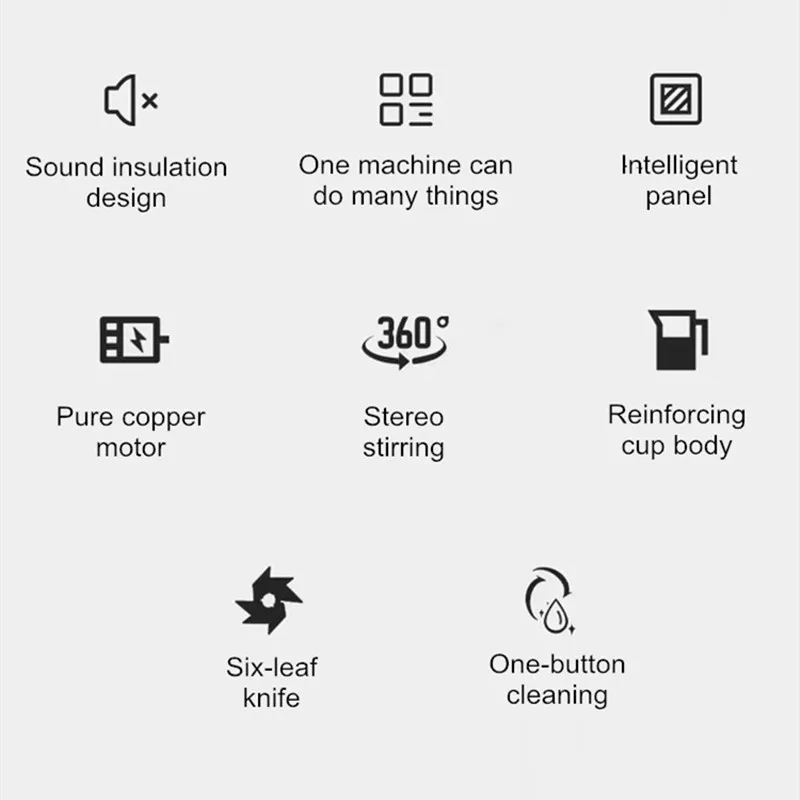 Soundproof Cover Cooking Machine, misturador silencioso, espremedor inteligente, quebrar a parede Smoothies e gelo esmagado, loja de chá de leite