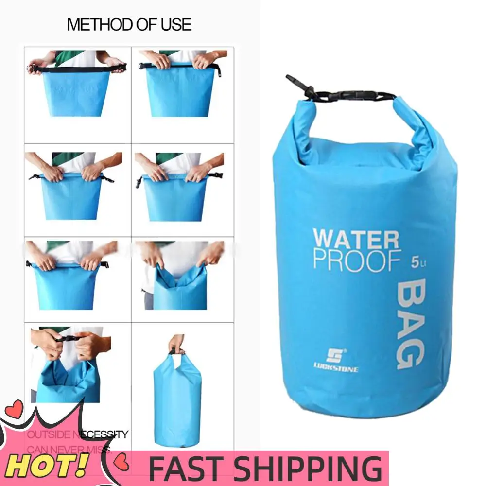 

5L Waterproof Dry Bag Sack Phone Pouch Ultralight Drifting Swimming Clothes Storage Bag Pack for Outdoor Swimming Rafting