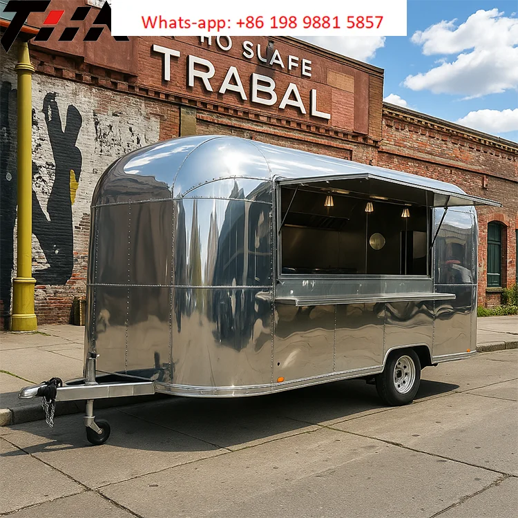 Custom 9Ft 12Ft 15Ft 18Ft Mobile Pizza Ice Cream Food Trailer Van Street Food Cart Food Truck Trailer with Fully Equipped