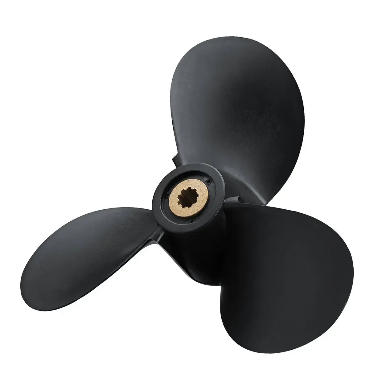 For Yamaha Mariner 4HP-6HP 6E0-45941-01-EL 7 1/2x8-BA Marine Outboard Propeller Plastic+Metal Black Boat Propellers 3 Blades