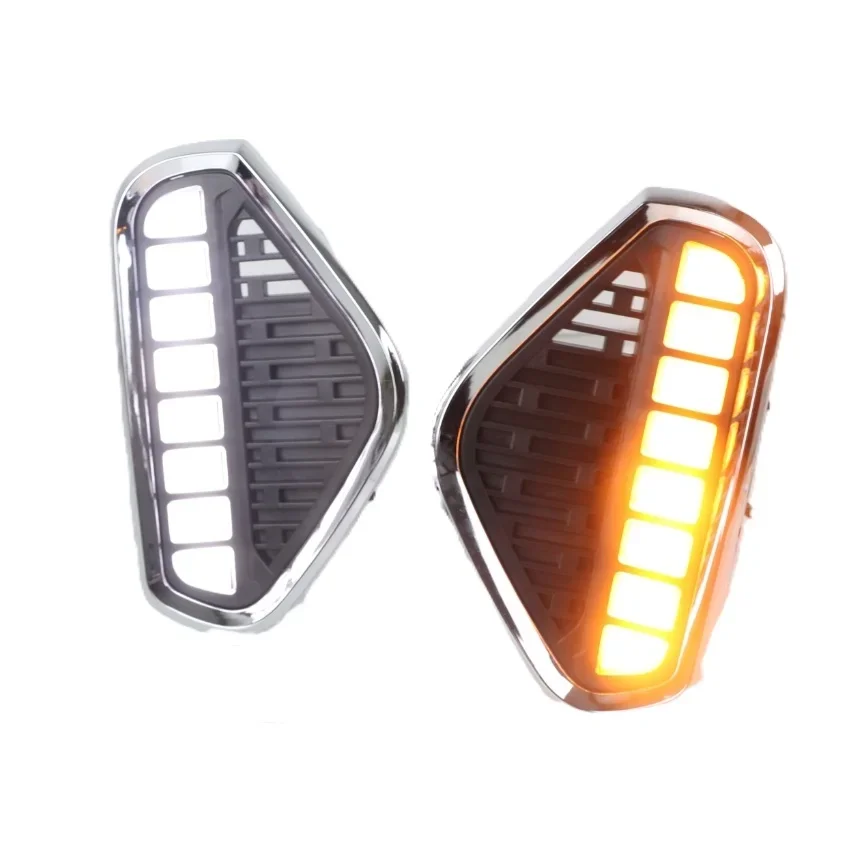 

CARMATES Hot Selling Products Superior Quality LED DRL Headlights Daytime Running Lights Fog Lights for CHERY Eq1 2019-