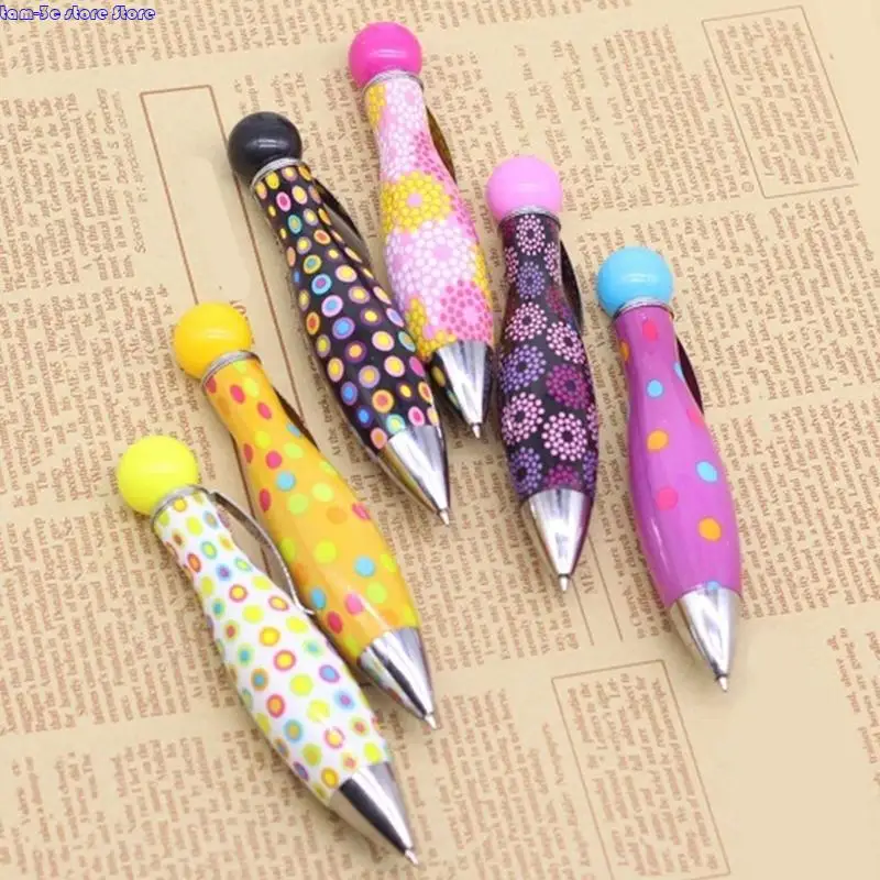 D0UA 6 PCS PROIND PEN BIG FAT PEN كتابة سلس كتابة قلم على نطاق واسع قلم أنيقة القلم الدهون القصيرة القصيرة لمكتب المدرسة