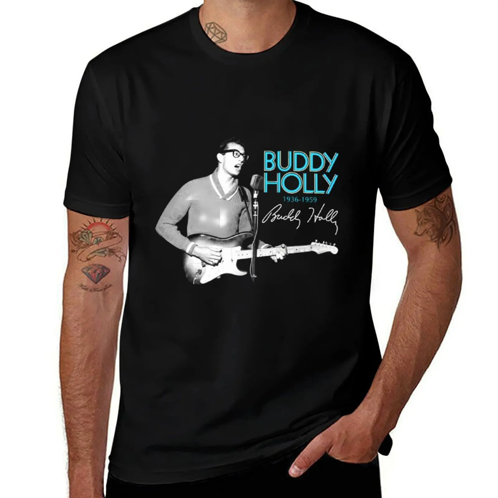 Футболка Buddy Holly, дышащая базовая хлопковая футболка