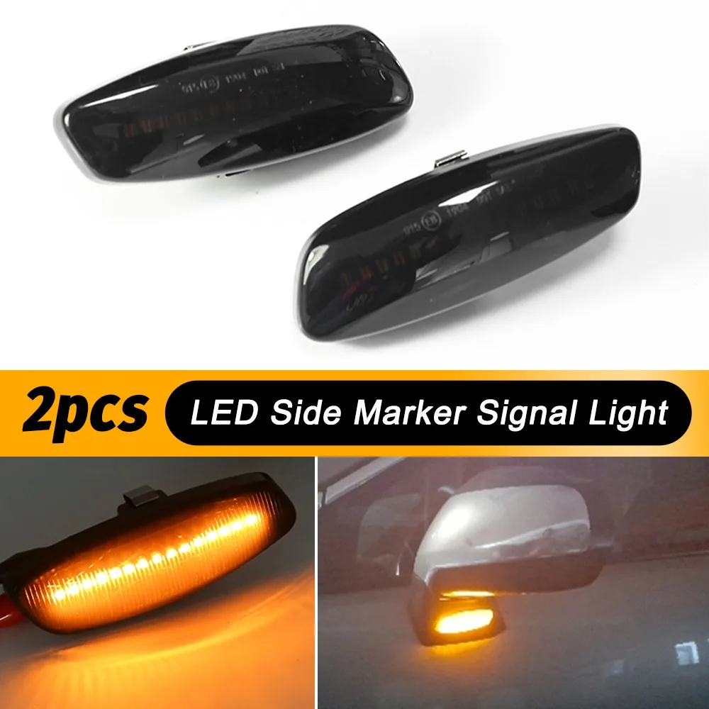 

2PCS For Peugeot RCZ 2010-2019 For Peugeot 3008 5008 2009-2016 LED Dynamic Turn Signal Light Side Marker Lamp Blinker Car Amber