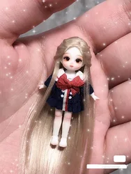 4.5cm mini BJD doll whole body joint activity white muscle mini finished doll