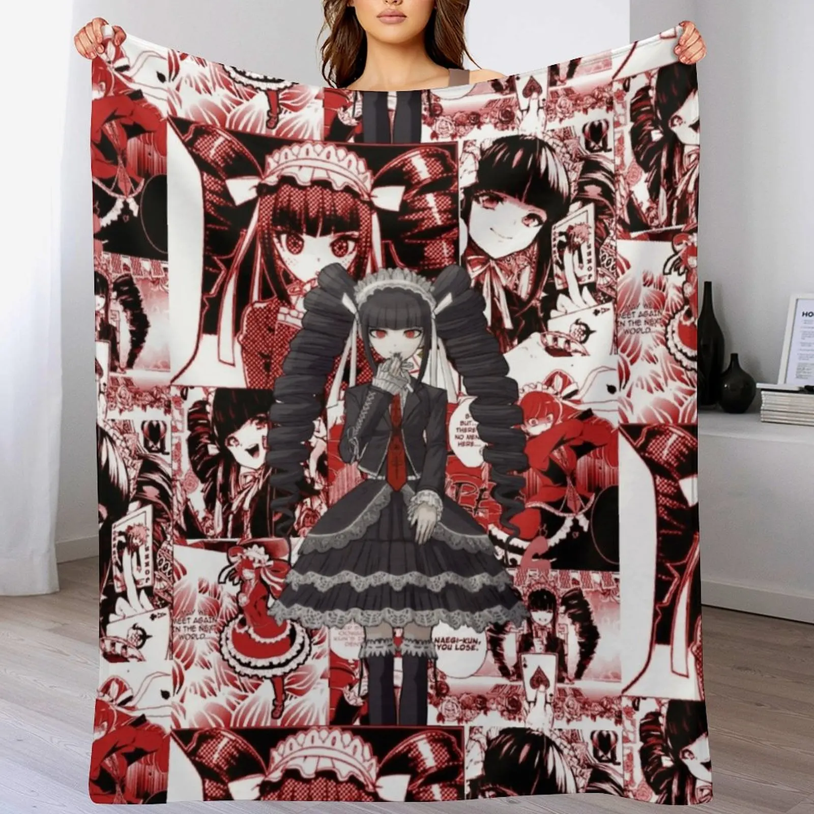 Celestia Ludenberg Manga Collage Throw Blanket Baby Thins For Sofa Thin Blankets