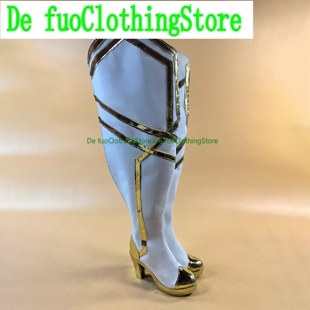 

Одежда League Legends Ahri Leblanc, обувь для косплея, аниме, игры, ролевые костюмы для Хэллоуина, обувь, ботинки Defuo