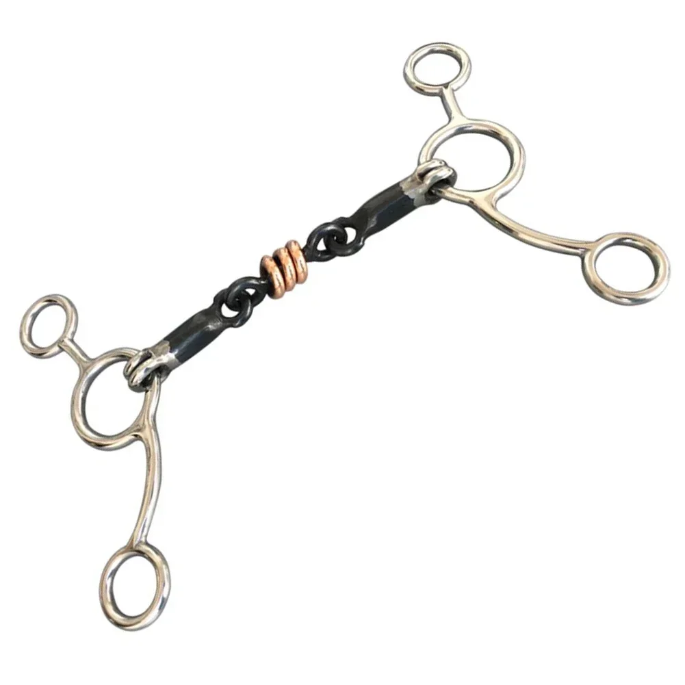 Outdoor Part Horse Bit Copper Equestrian Length 13.5cm Silver Sporting Stainless Steel Weight 420g High Quality