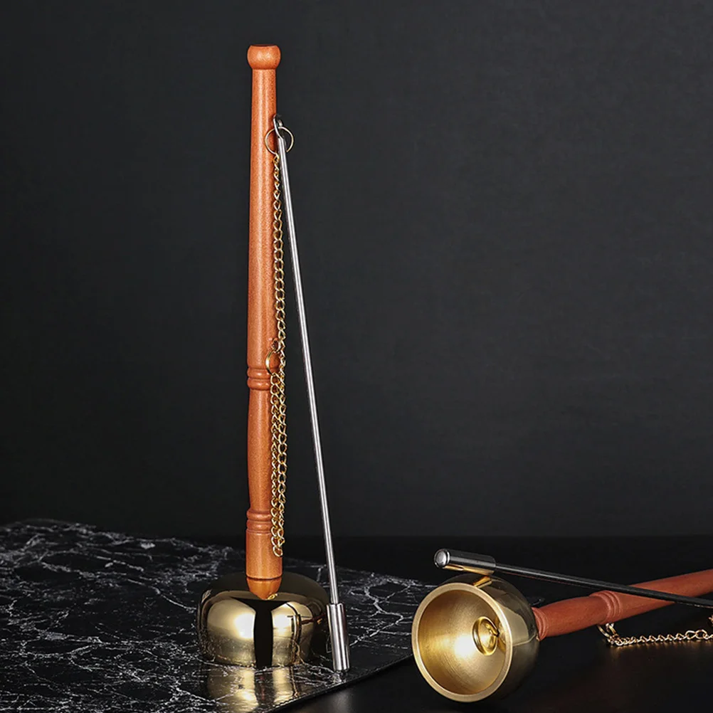 

Musical Instrument Copper Yin Qing Simple Wooden H Sweet Sound Gift Meditation Supply Purify Surroundings