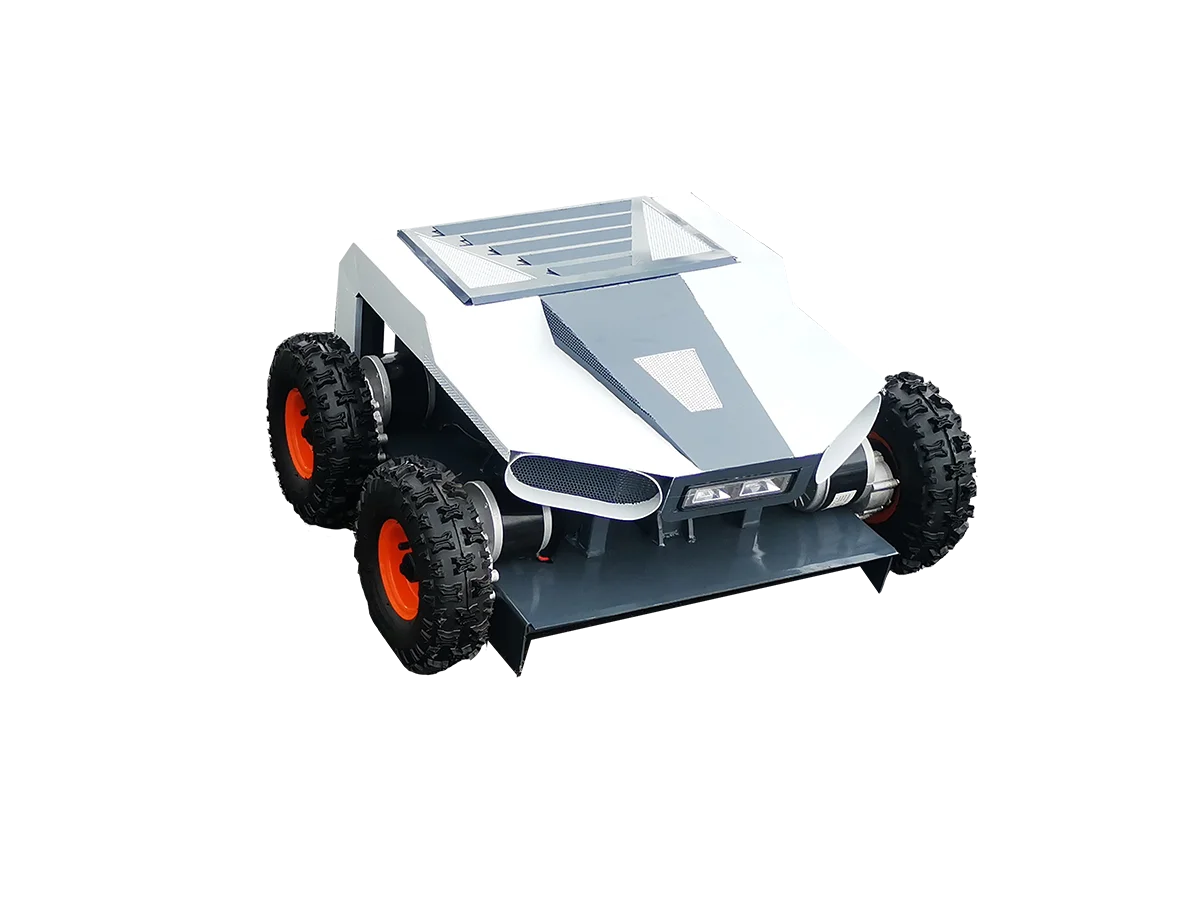 

Full electric four-wheel drive wheel unmanned remote control lawn mower orchard lawn farm park mountain weeding machine