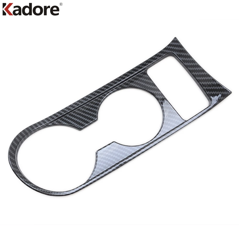 For Kia Rio X-line 2018 2019 SUV Car Front Water Cup Holder Frame Decal Cover Trim Interior Accessories Stainless Steel