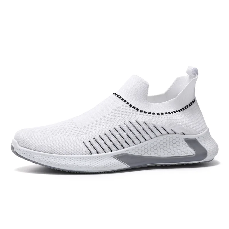 

Light Running Shoes Man Slip-on Sports Trainers Comfortable White Original Men Sneakers Platform Casual Footwear Tenis Masculino