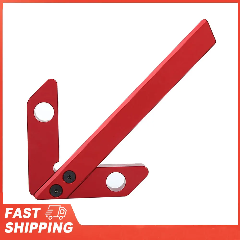 

45/90 Degrees Carpenter Right Angle Line Gauge Round Heart Ruler Right Angle Line Gauge Round Heart Gauge Carpenter Round Gauge