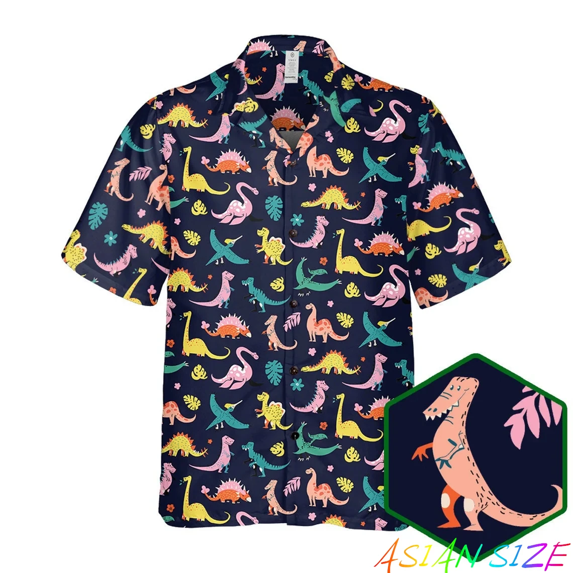

Hawaiian Shirt Man Dinosaur 3d Print Casual Beach Fashion Shirt Harjauku Cartoon Funny Oversized Breath Clothes Y2k Tops Blouses
