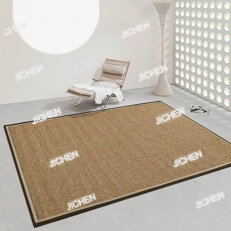 

JC natural anti-fouling easy-cleaning sisal carpet living room hotel non-slip roll sisal seaweed carpet