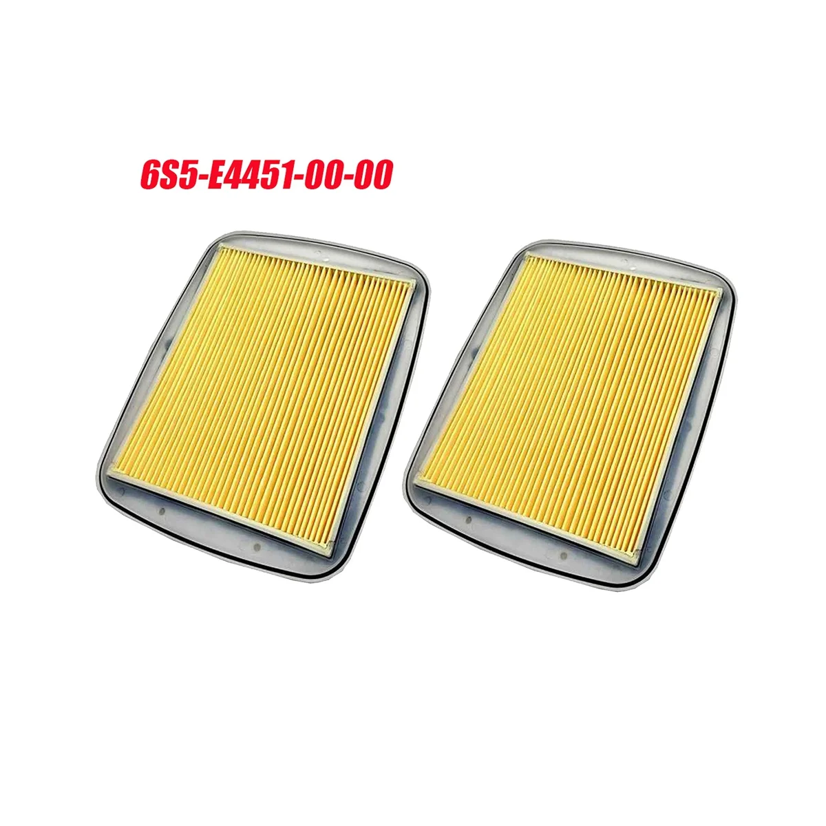 2Pcs Car Air Filter Paper 6S5-E4451-00-00 for Yamaha PWC Element VX FX FZR FZS VXR GP1800 FX Cruiser SVHO 6S5E44510000