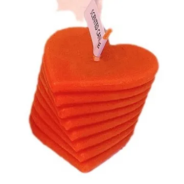 Y vela perfumada de amor giratoria para el Día de San Valentín, velas de aromaterapia en forma de corazón para novia, esposa, madre, fiesta, decoración del hogar