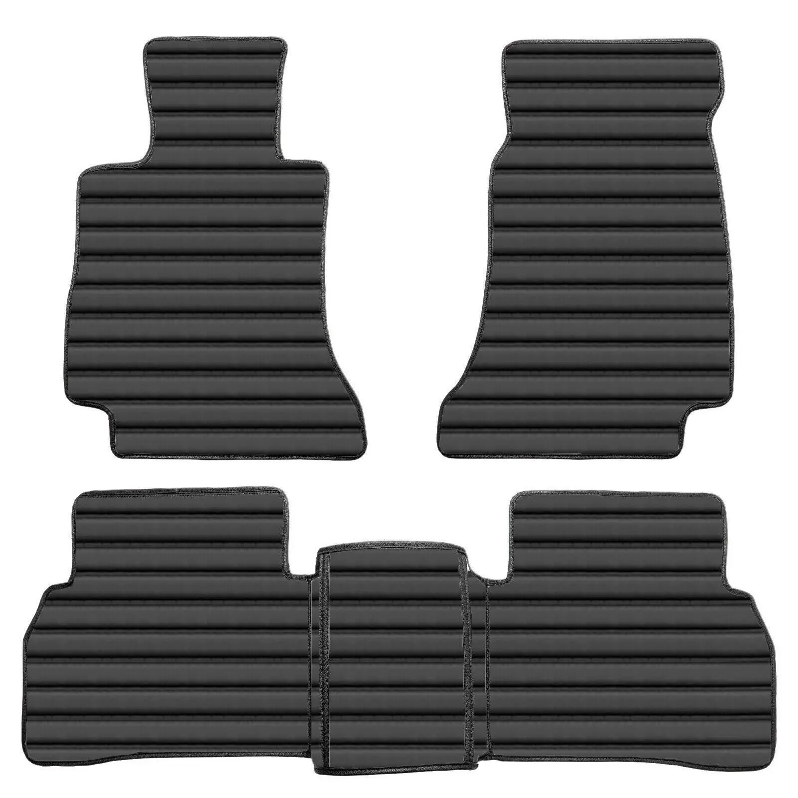 

Custom Car Floor Mats for Waterproof luxury Jeep Wrangler JL 2018-2024 Auto Carpets Accessorie Artificial Leather